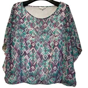 Northern Reflections women’s top size large colorful‎ lightweight lined